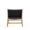 Manhattan Comfort Maintenon Leatherette Accent Chair in Black with Nature Feet ACCA03-NA - alternate 8